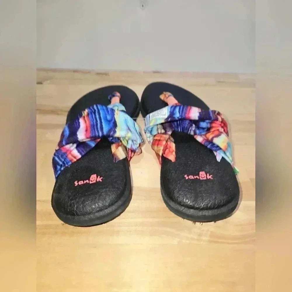 GUC Sanuk Yoga Sling 2 Memory Foam Sandals - Size 8 - Picture 6 of 9